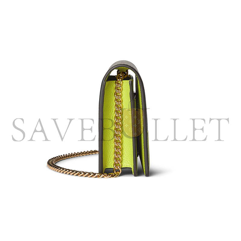 G*u*i gg marmont bi-color wallet on chain 497985 (20*12.5*4cm)